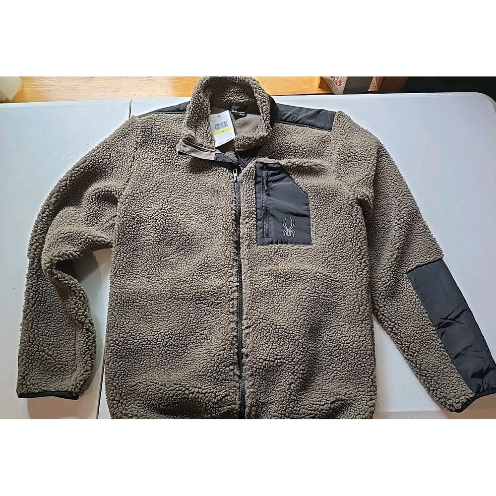 SPYDER MEN'S SHERPA MILITANT JACKET - SIZE: MEN M‎ - FALCON